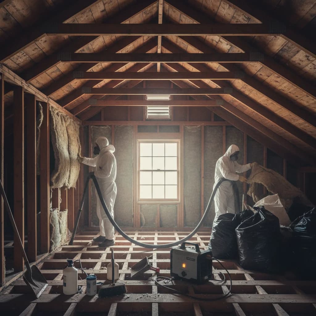 Attic Sanitizing and Deodorizing After Pest Infestation